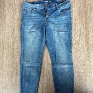 Rockstar Super Skinny Ankle Mid-Rise - Button-Fly